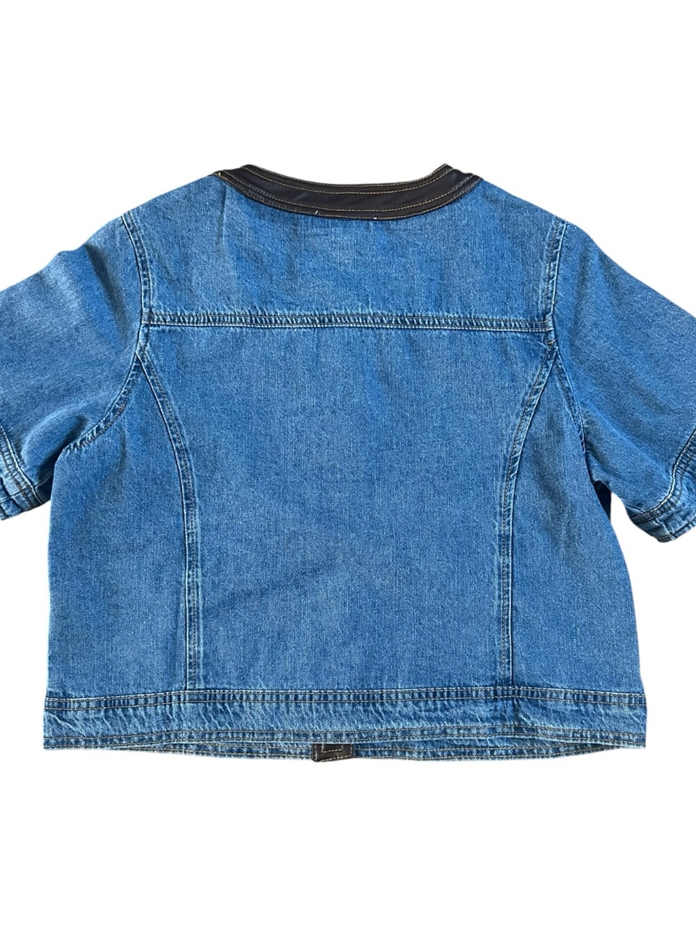 Current Elliot Faux Leather Trim Denim Shirt
Jacket - Picture 8 of 12